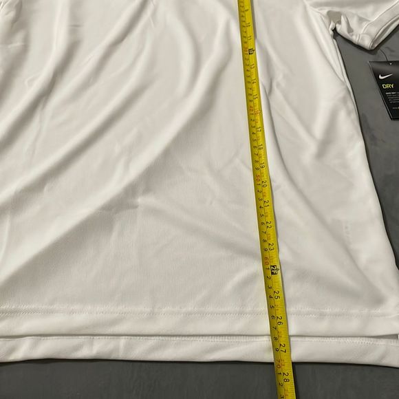 NWT NIKE DRI-FIT Tennis polo white shirt size small - Picture 5 of 7